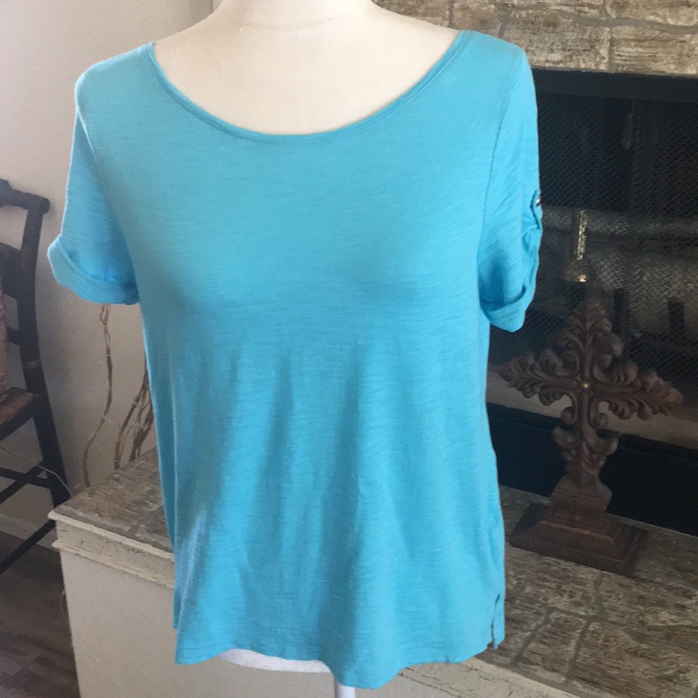 Chico’s Ultimate Tee In Aqua